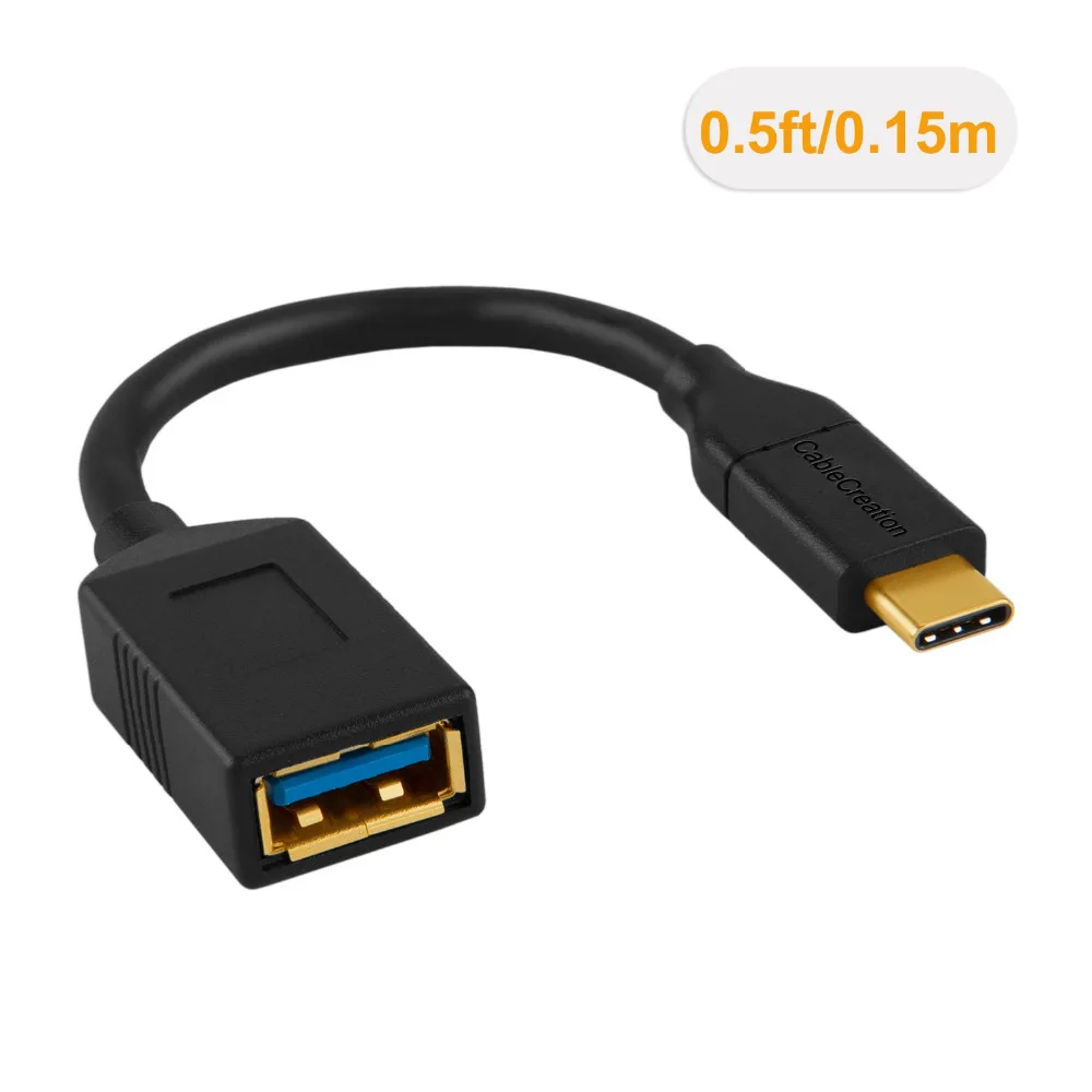 USB C к 3 0 A CableCreation (Gen1) 1 Type OTG кабелю типа совместимым с MacBook Pro Galaxy S8 S9 и т. д.