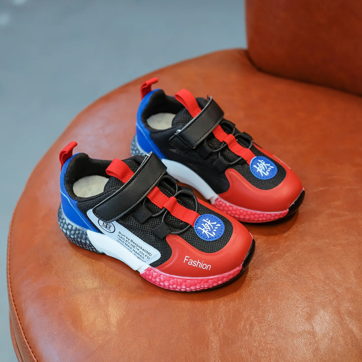 2020 Boys Girls Lightweight Sneakers Toddler/Little Kid Strap Low Top Mesh Trainers Children School Walk Casual Brand Shoes | Детская