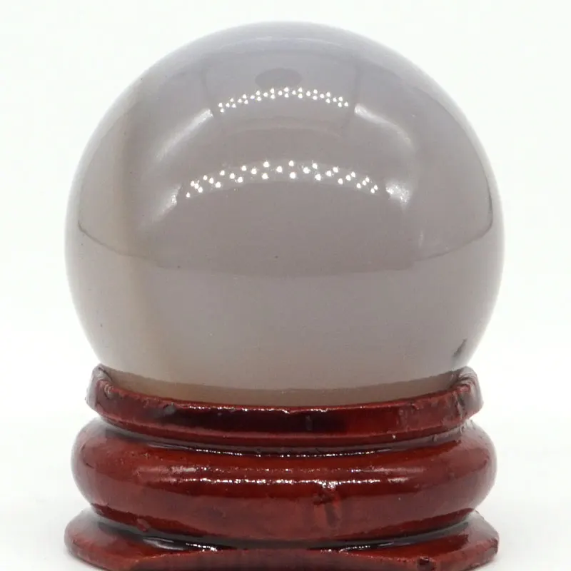 

Natural Grey Agate Natural Mineral Quartz Sphere Hand Massage Crystal Ball Healing Feng Shui Home Decor Accessory 30mm