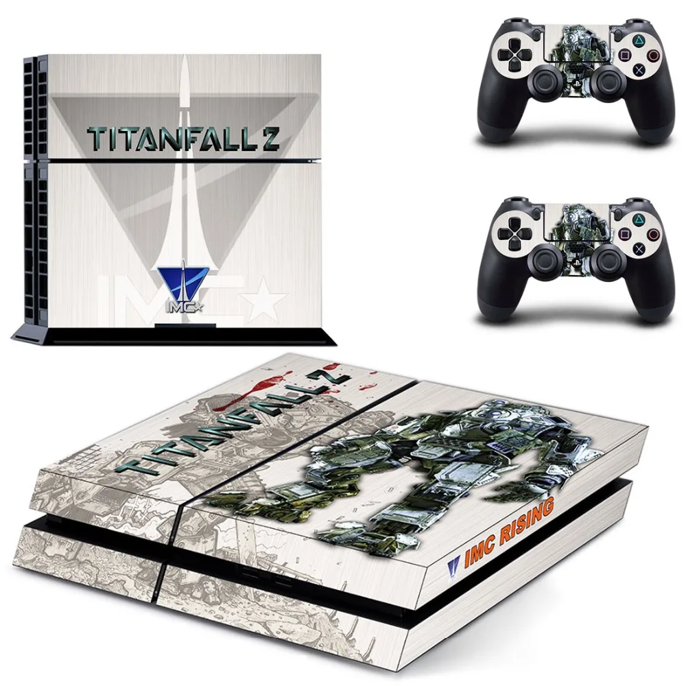 Игра Titanfall 2 наклейка для PS4 виниловая наклейка, стикер для консоли Playstation 4 и 2 контроллера наклейка для PS4 наклейка