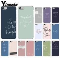yinuoda color background maxim motivating text coque shell phone case for iphone x xs max 6 6s 7 7plus 8 8plus 5 5s se xr