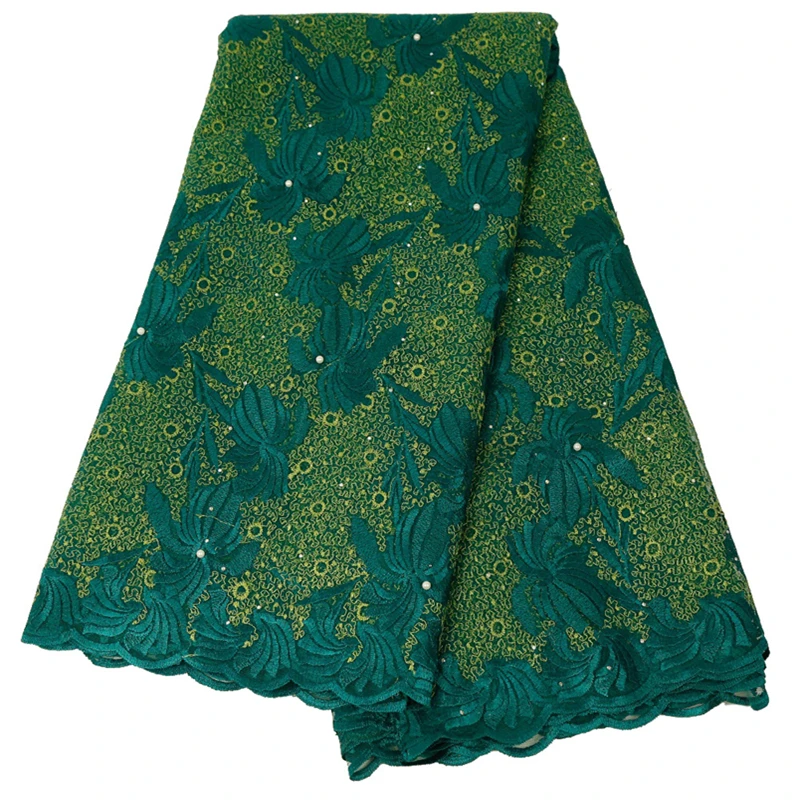 5 yards/lot embroidery Nigeria lace fabric high quality french for wedding dress Wholesale 3D Flower Africa | Дом и сад