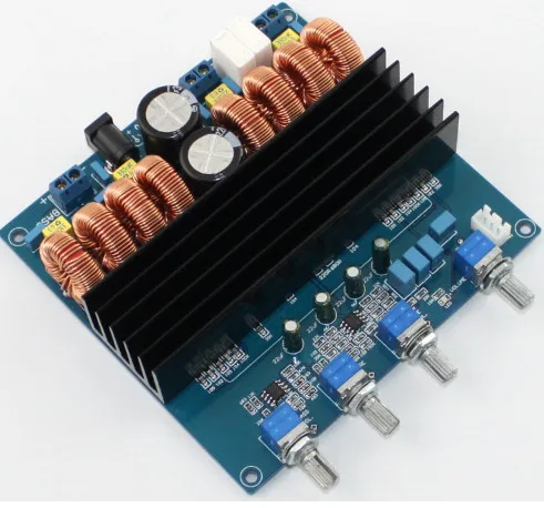 

Katherin TDA7498 DC24V 2*100W+200W 2.1 Digital Power Amplifier Board
