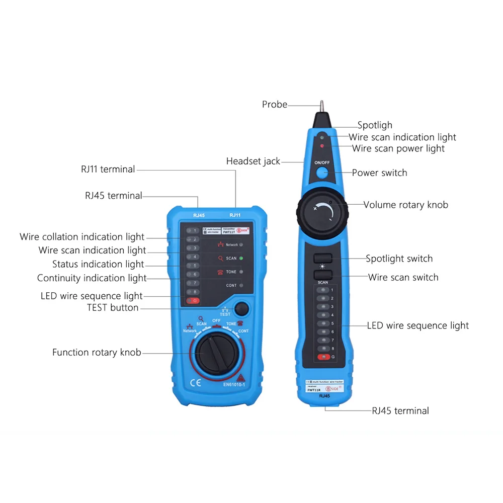 Высокое качество RJ11 RJ45 Cat5 Cat6 телефонный провод трекер Tracer тонер Ethernet LAN Сетевой