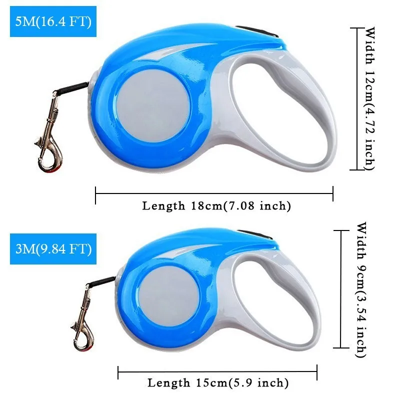 Roulette For Retractable Dogs Leashes Auto 3M/5M Cats Dog Collar Lead Puppy Nylon Small Medium Big Traction Rope | Дом и сад