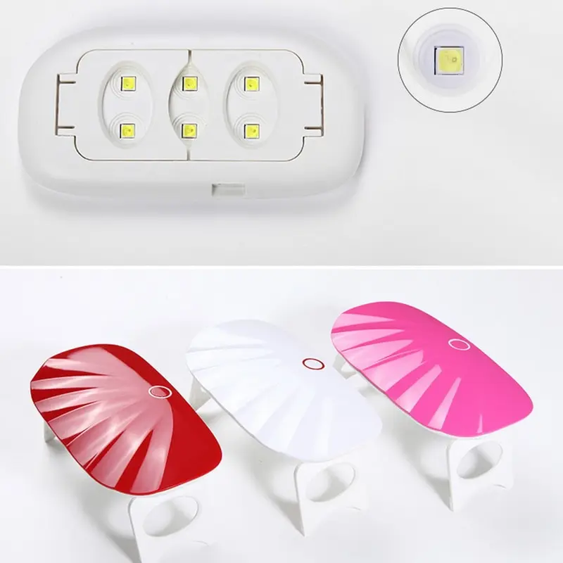6 Вт Lampa светодиодный Маникюр машина для выпечки ногтей УФ мини светодиоды лампа