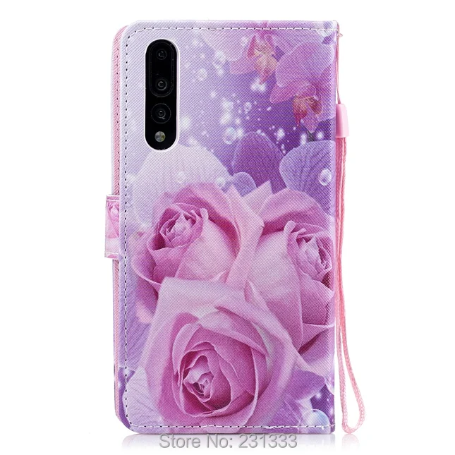 Кожаный чехол-кошелек C-ku с цветком для Huawei P20 PRO Y5 2018 Honor V9 Play 9 LITE 7A 10 7X Enjoy 7S чехол ID