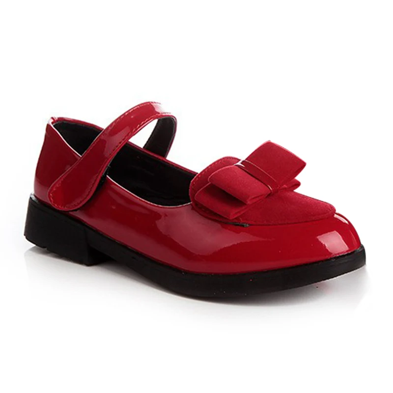 Модель 2019 года Осенняя обувь для принцесс девочек с бантом Большие девственные