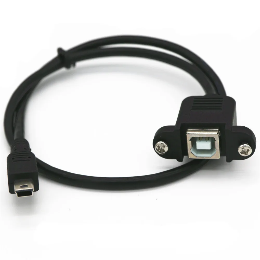 5-контактный разъем Mini USB 2 0 папа-USB B типа мама 30 см 50 с кабелями для крепления на