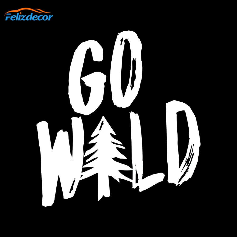 Go Wild Nature Виниловая наклейка на автомобиль походные автомобильные наклейки окно