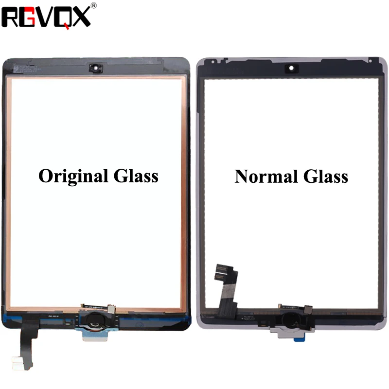 RLGVQDX для iPad Air 2 6 сенсорный Экран стекло A1567 A1566 с Кнопка возврата на главный экран и