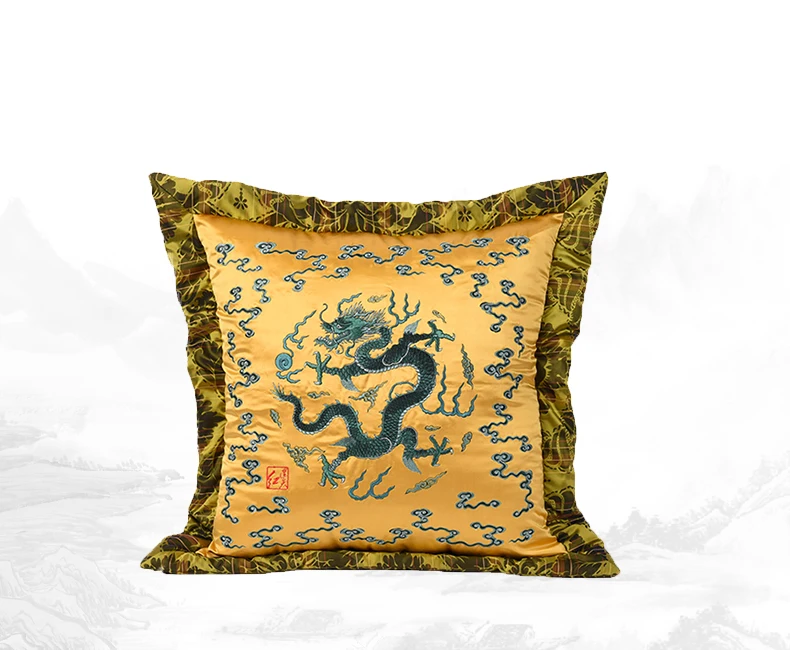 Наполнитель из 100% шелка подушка для гостиной Китайская классическая радостная