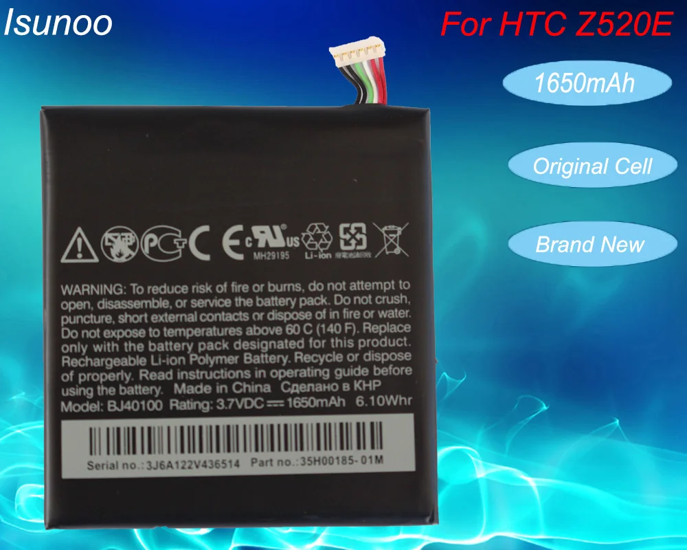 ISUNOO батареи для мобильного телефона BJ40100 HTC one X G23 XL s S720E S728E E520D BJ83100 замена