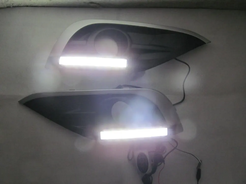 2 шт. drl для Honda CRV CR-V 2012 2013 DRL противотуманных фар крышка дневные ходовые огни