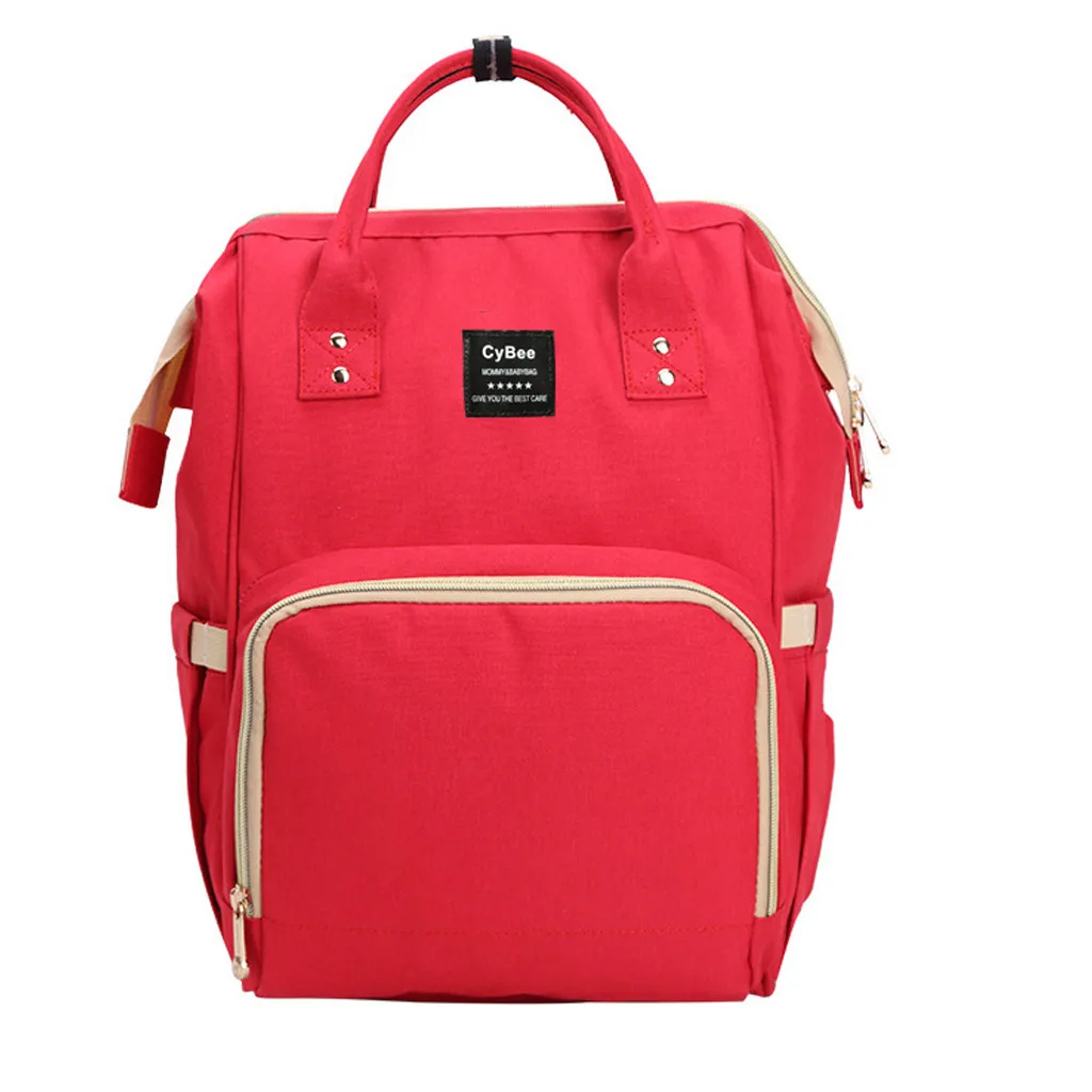 Красный Сумка для молодых мам подгузник коврик для коляски bolsa большой емкости детский дорожный рюкзак для мам сумка для ухода за ребенком многоразовые трусики-подгузники сумка#4 - Цвет: Красный