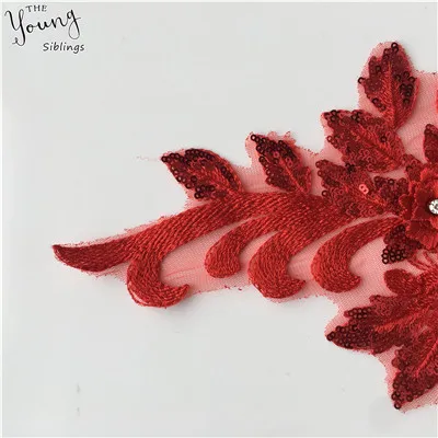 High quality 3D Flower Lace Collar DIY Embroidery Applique Neckline Sewing Fabric Decorative Clothing Accessories Scrapbooking