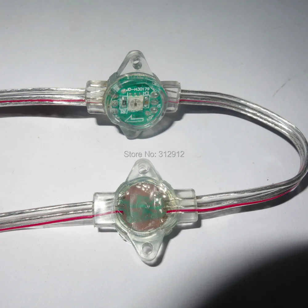 Адресуемые DC5V WS2812 полноцветный светодио дный пиксельный свет 16 8 мм диаметр IP66 0 24