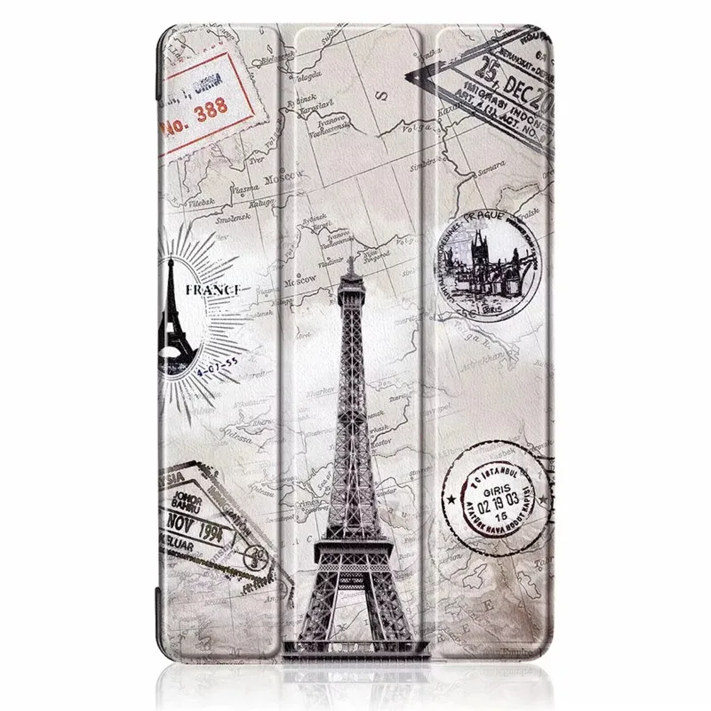 KST Retro tower Магнитный чехол-подставка из искусственной кожи для Xiao mi pad 4 Plus 10, защитный чехол для планшета mi pad 4 plus 10,0 дюймов+ 3 в 1 - Цвет: KST Retro tower