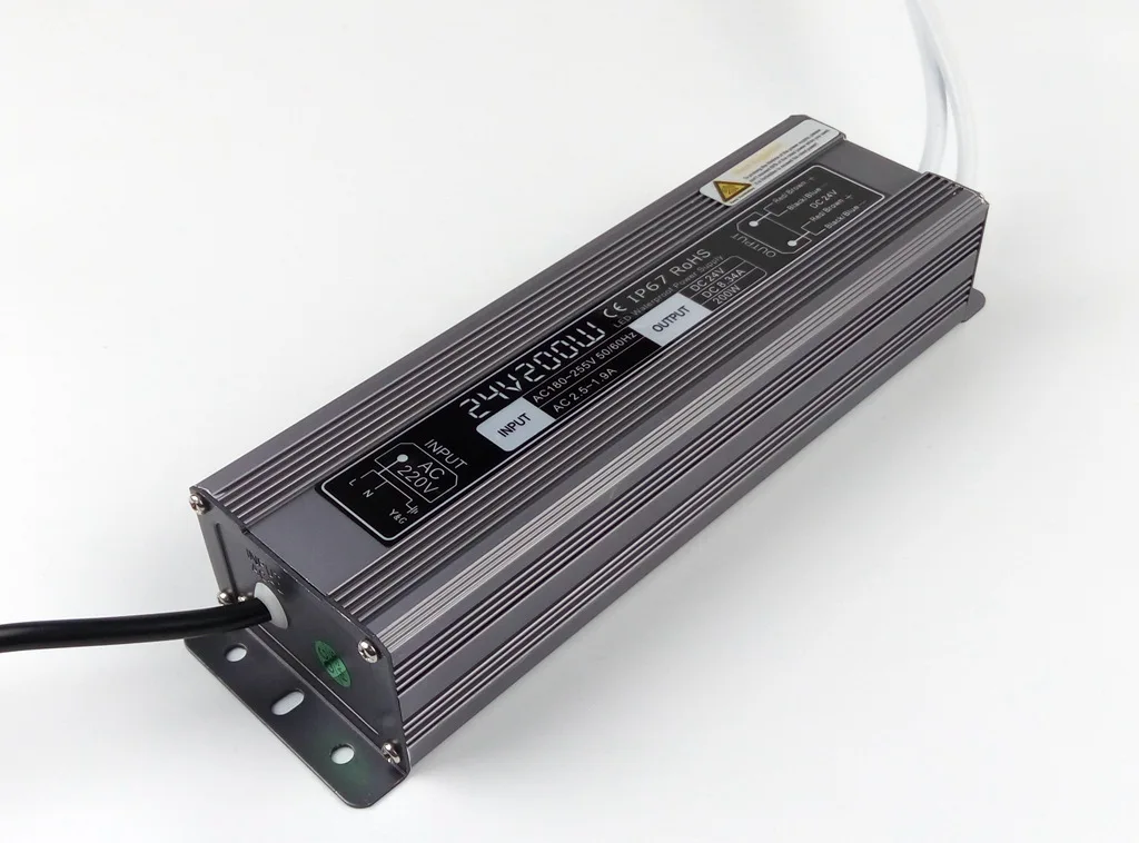 200W Waterproof LED Switching Power Supply AC 220V to DC 12V Led Transformer IP67 Outdoor Driver for Strip Flash Light | Лампы и