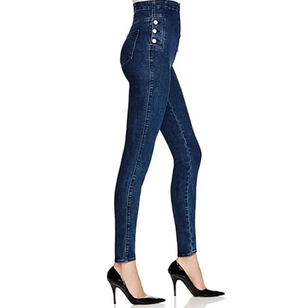 

Blue Jeans for Women High Waist Pant High Elastic S-XL Stretch Jeans female denim skinny pencil pants sexy A0073