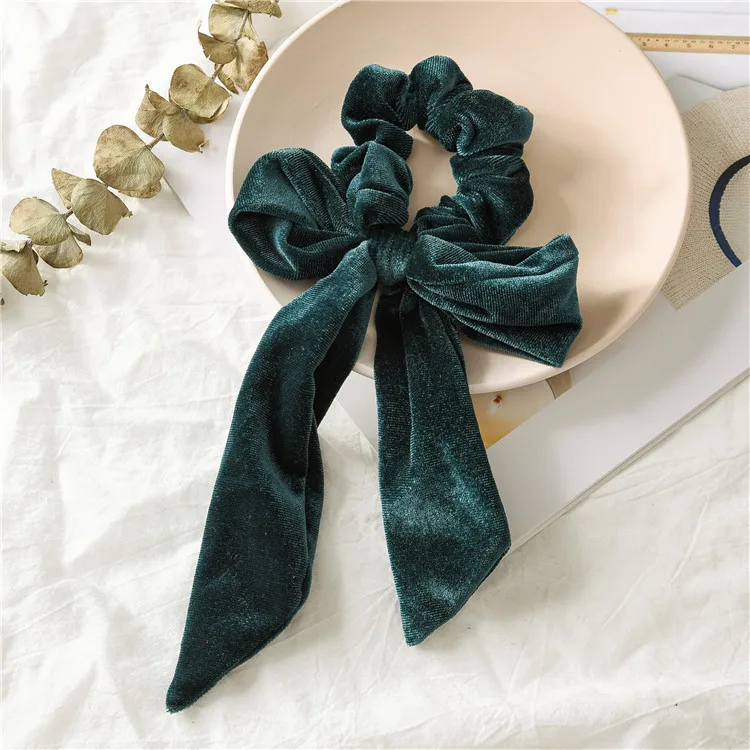 

Fashion Women Big Bow Velvet Elastic Hair Bands Hair Accessories