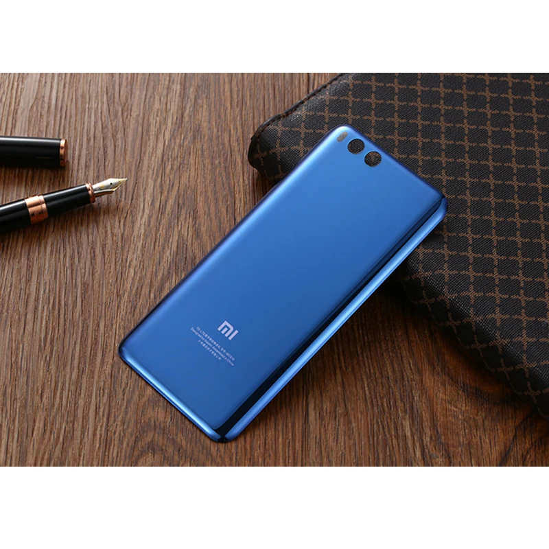 100% оригинал XIAOMI Mi6 задняя крышка батарейный чехол 3D стеклянный корпус дверь