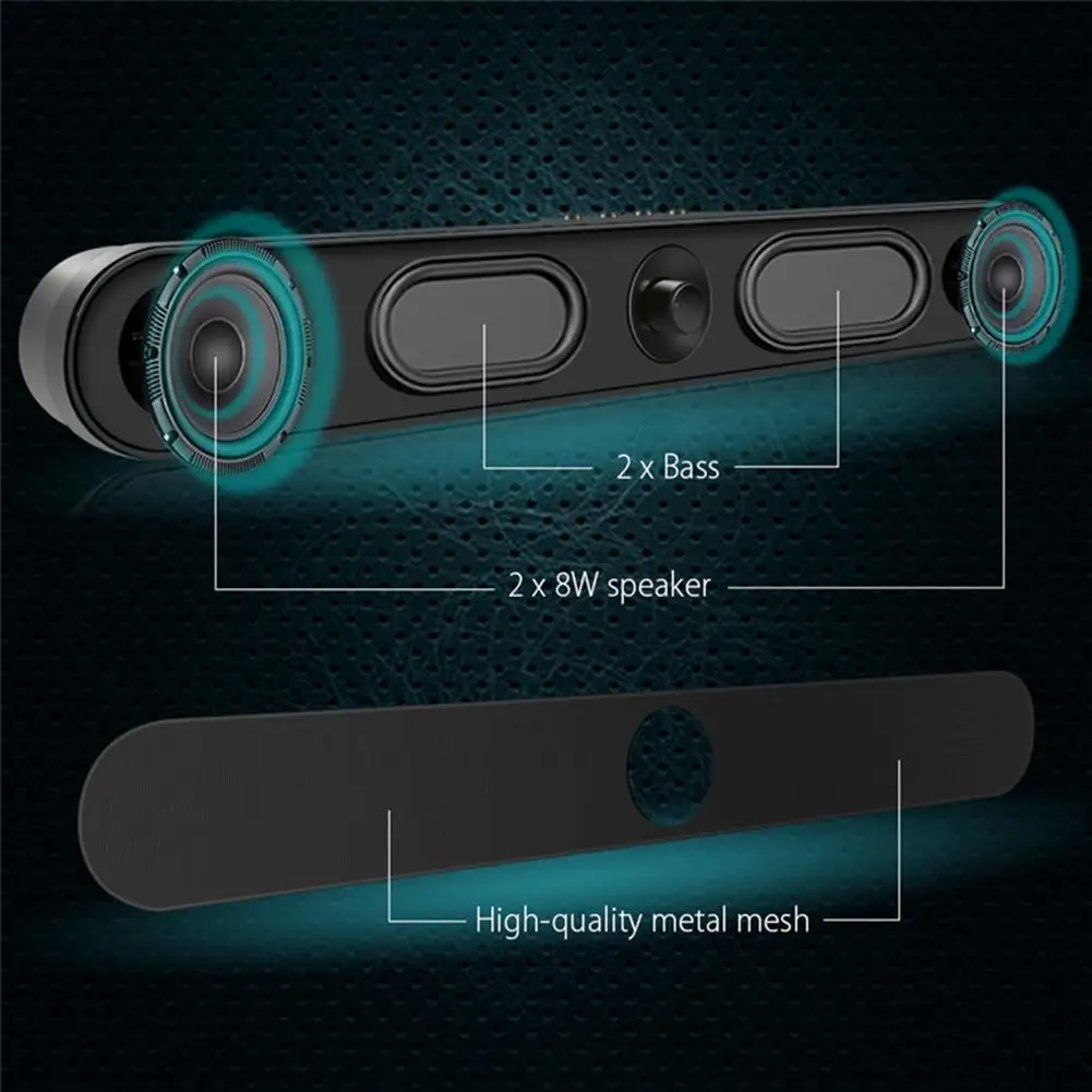 Jeebel Bluetooth динамик LP S11 беспроводной стерео Бас Звук бар Аудиомагнитола TF AUX