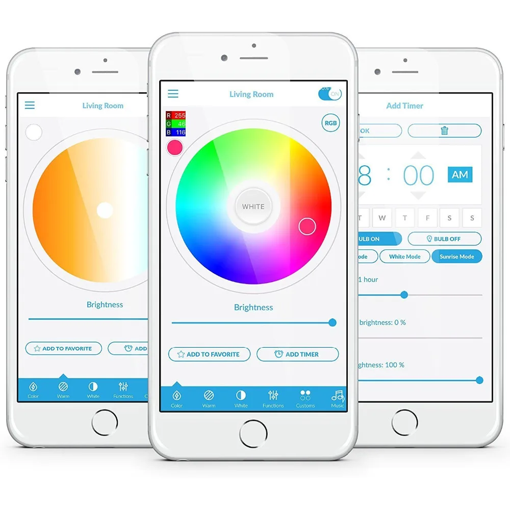 Smart LED Bluetooth Light Strip Kit Adjustable Dimmable Color Changing Programmable Easy Music Sync Mood Lighting | Лампы и освещение