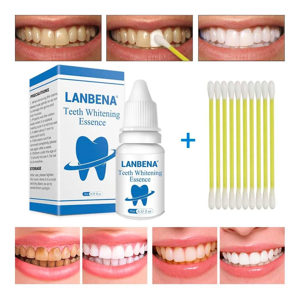 LANBENA Teeth Whitening Petrol Powder Cleaning Serum Removes Plaque Blemishes Dental Tools Face Care | Красота и здоровье