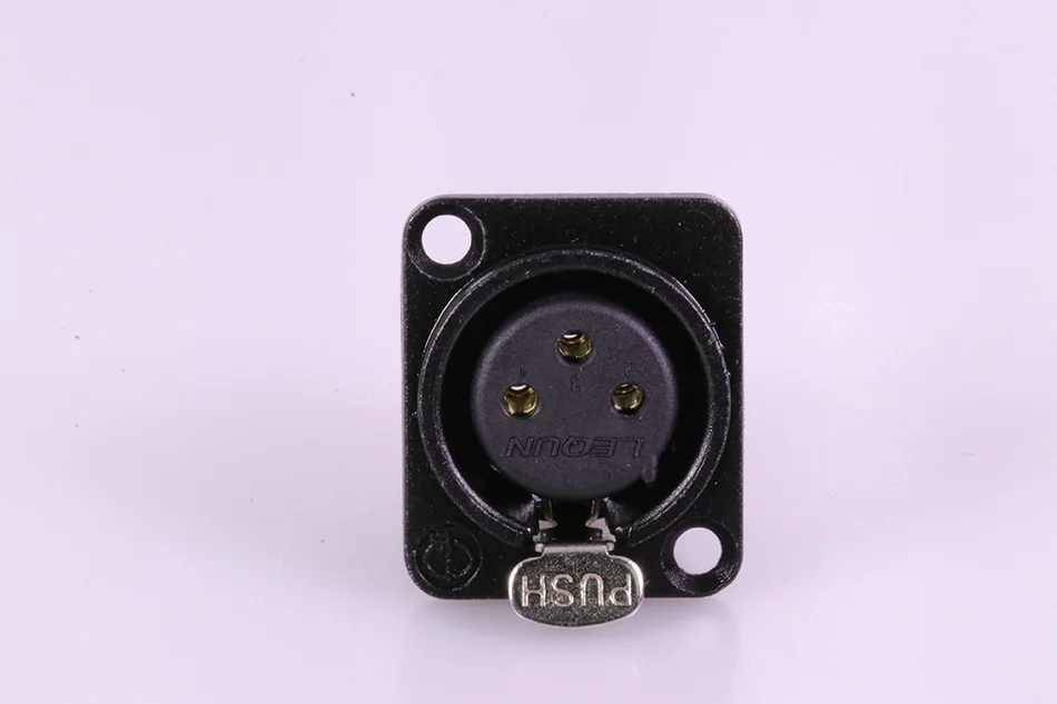 Богатые технология XLR разъема черного покрытием 3pin Женский Разъем для крепления