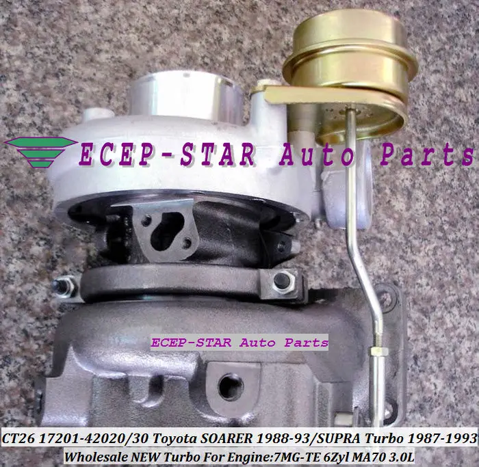 Турбокомпрессор CT26 17201-42020 17201-42030 17201 42020 для TOYOTA SOARER 1988-93 SUPRA турбо 1987-93 7MG-TE 7MGTE MA70 3.0L