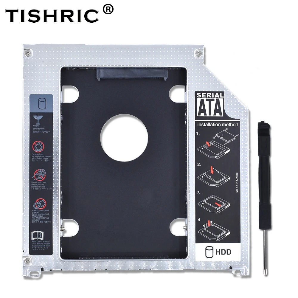 Чехол TISHRIC для установки второго жесткого диска 9 5 мм SATA 3 0 SSD DVD HDD чехол Optibay Macbook Air