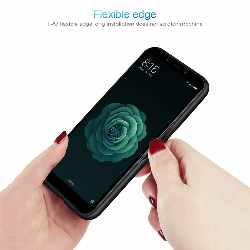 Amzboon Gradient Tempered Glass Case For Redmi Note 5 case Luxury Soft Silicone Frame Back Cover pro Phone | Мобильные телефоны и