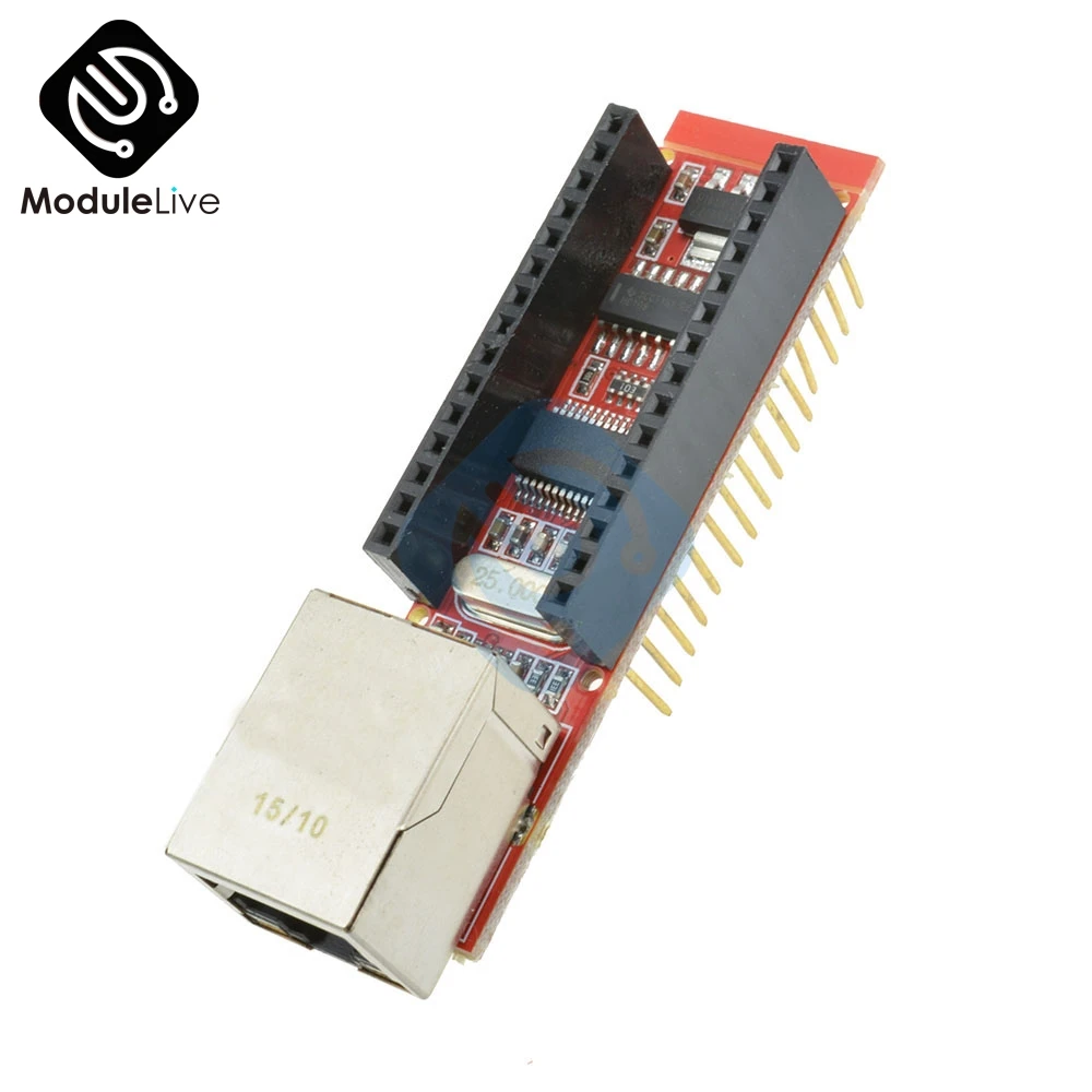 5 шт. ENC28J60 Ethernet щит V1.0 для Arduino Nano микрочип HR911105A RJ45 V3 веб Серверный модуль|Детали и