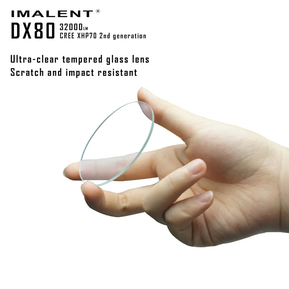 IMALENT DX80 светодиодный светильник-вспышка Cree XHP70 32000 лм 806 метров перезаряжаемый светильник фонарь для поиска МОЩНЫЙ СВЕТИЛЬНИК