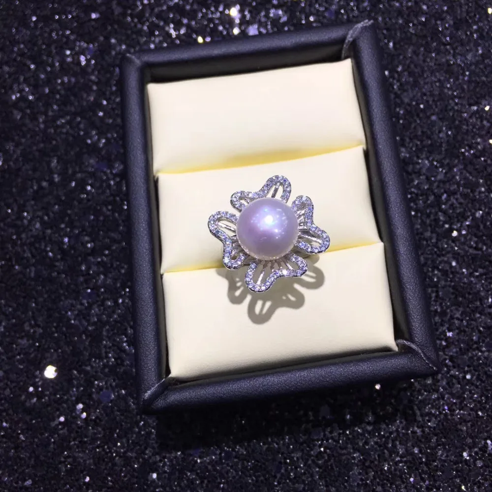 SHDIYAYUN Pearl Ring Quality Natural Freshwater 925 Sterling Silver Square Gemstone Jewelry For Women Drop Shipping | Украшения и