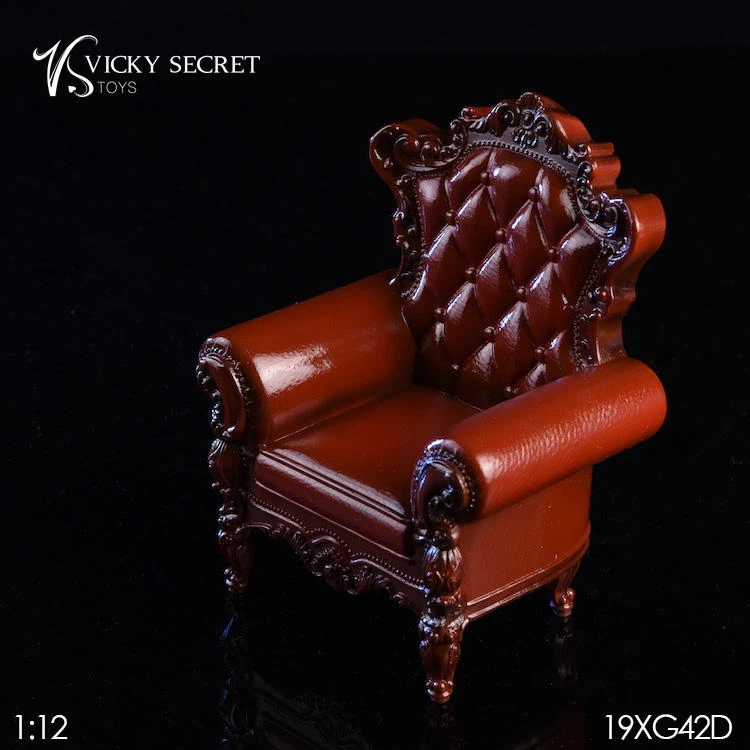 Диван модель игрушки коллекция VSTOYS 1/12 Королевский одиночный диван модель 19XG42 Европейский стул в стиле ретро F 6 ''FigureDoll