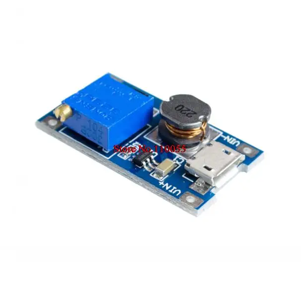 DC-DC регулируемый Повышающий Модуль 2A повышение пластина 2A Step Up Модуль с MICRO USB 2 V-24 V 5V 9V 12V 28V MT3608 LM2577