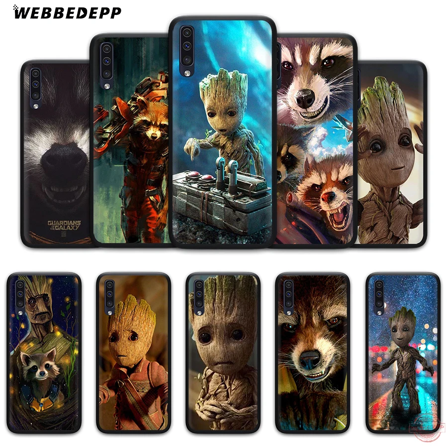 WEBBEDEPP мягкий чехол для телефона с рисунком ракеты енота грута Samsung A50s A40s A30s A20s A10s A60