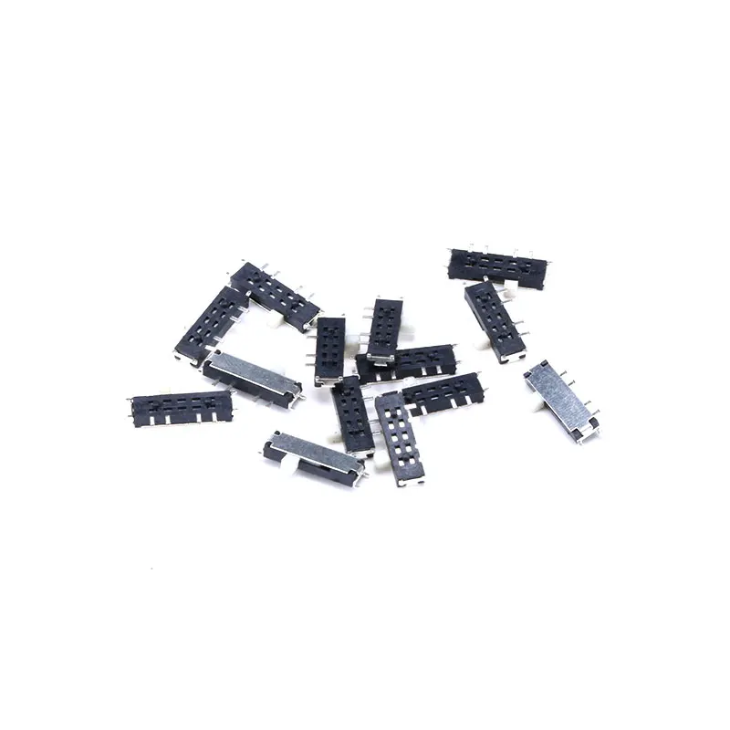 50 шт./лот mini smd smt MSK-02 переключатель с 8 контактами ВКЛ./ВЫКЛ./ВКЛ. 3-позиционные