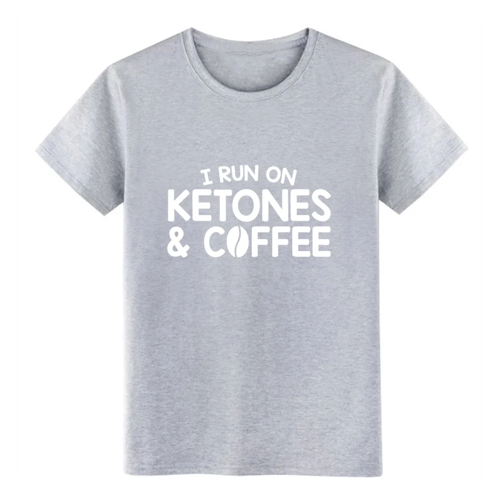 Run On Ketones кофе Кето диета футболка вязаный короткий рукав S xxxl оригинальный