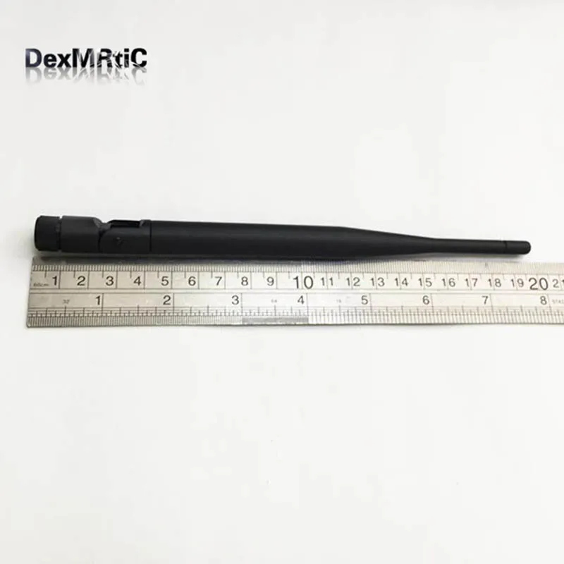 Фото 1 шт., 2,4 ГГц, 6 дБи, беспроводная Wi-Fi антенна WLAN, антенна OMNI с разъемом RP SMA, резиновая, длина 195 мм, оптовая продажа №5