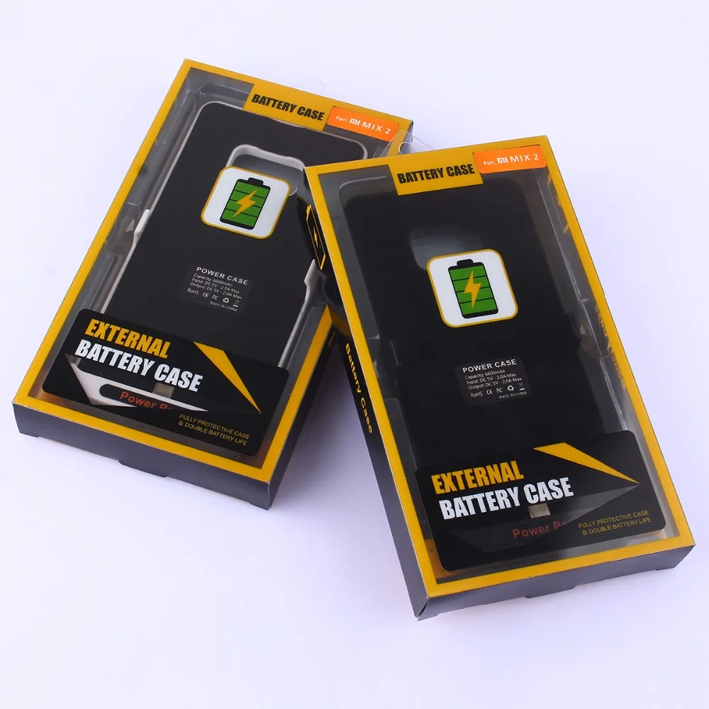 Новое поступление 6600 мАч чехол для внешнего аккумулятора для Xiaomi MIX 2 power Bank чехол