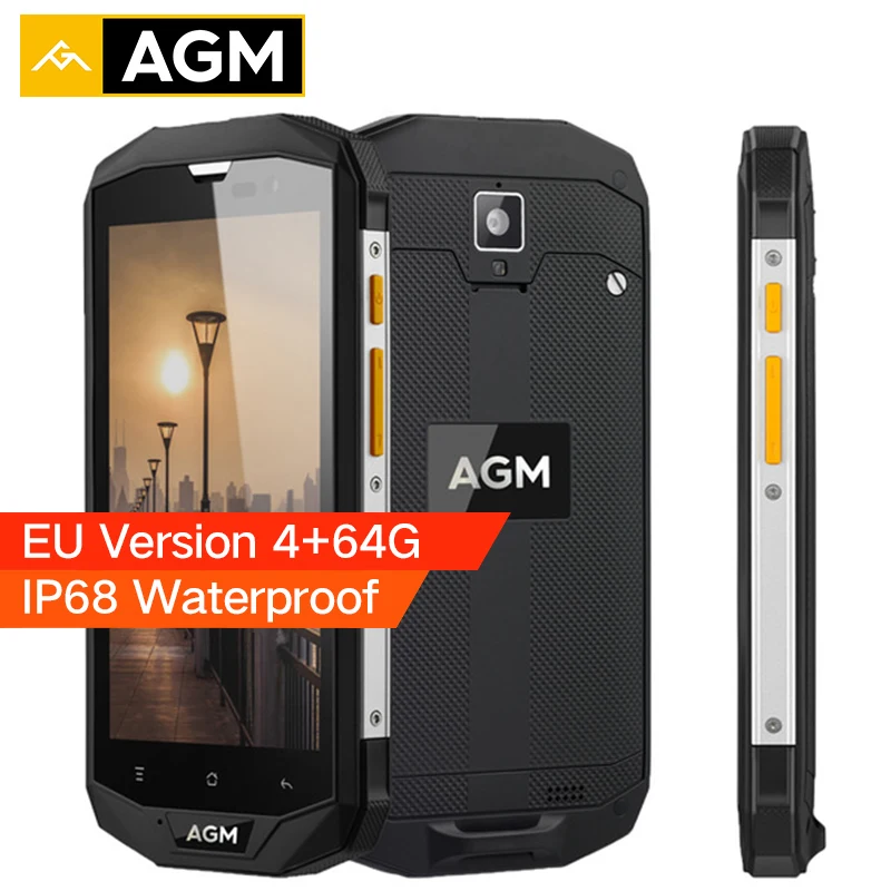 AGM A8 ЕС Версия IP68 Водонепроницаемый телефон 5 0 дюймов Snapdragon MSM8916 4 ядра ГБ