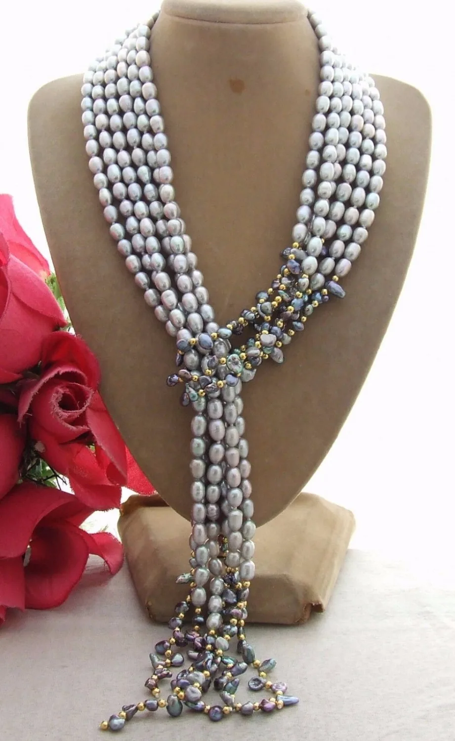 

FC010204 49" Pearl&Keshi Pearl Necklace