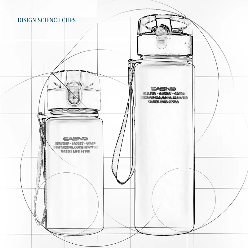 Цветок ветра 560 мл защита от утечки без бпа бутылка для воды высшего качества My Sport