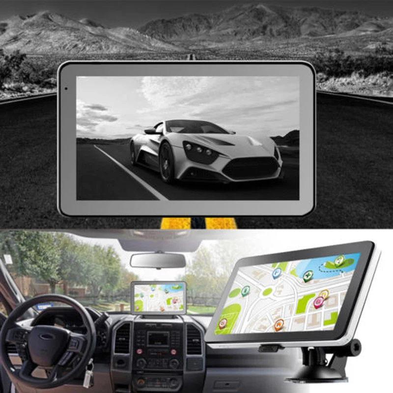7 дюймов сенсорный экран грузовик автомобиль gps навигация TFT lcd дисплей навигатор Win CE 6,0 8 ГБ+ 256 м FM с бесплатными картами Европы и Америки