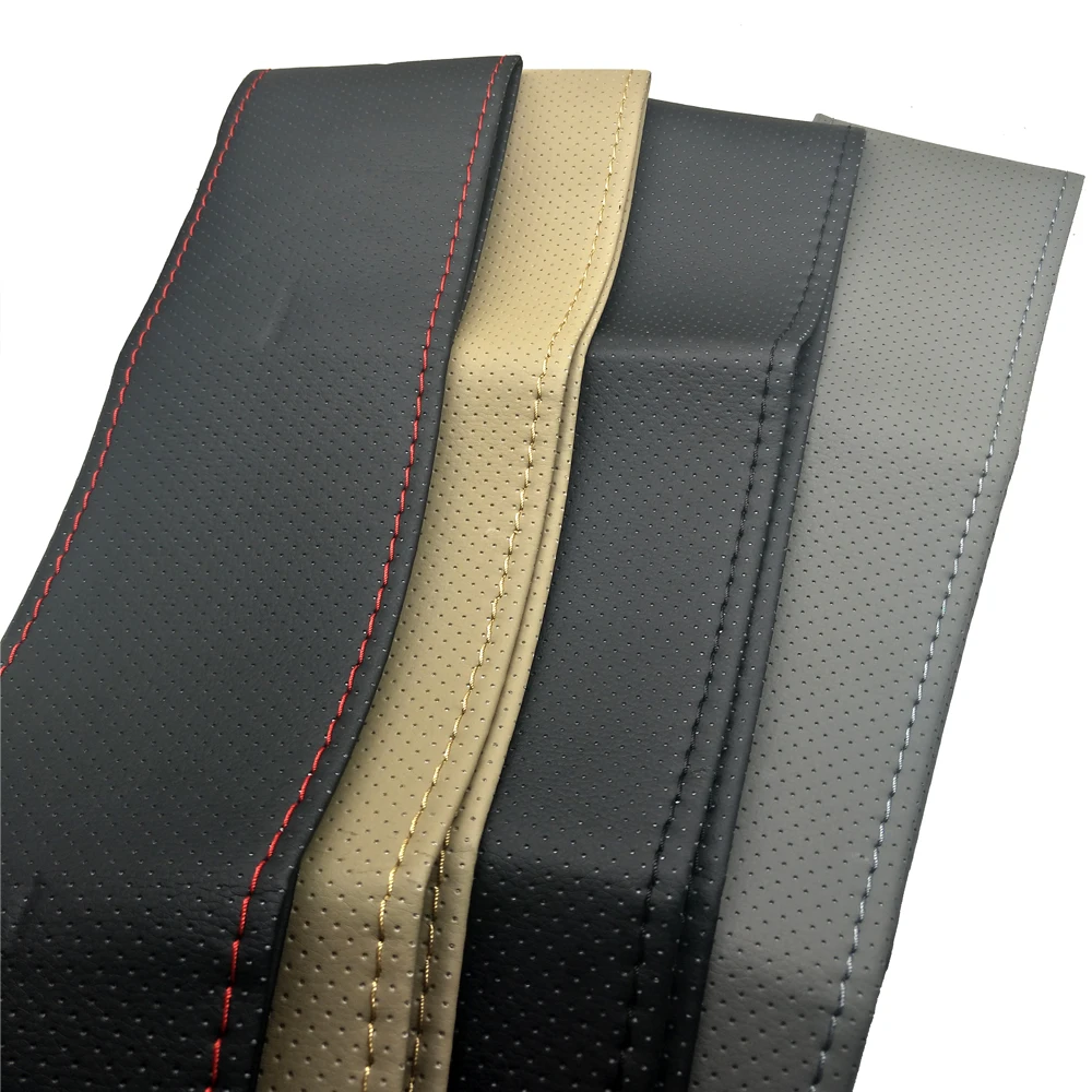 CNIKESIN 1PCS Car Universal DIY Steering Wheel Hubs Cover Needles and Thread Artificial leather styling | Автомобили и мотоциклы