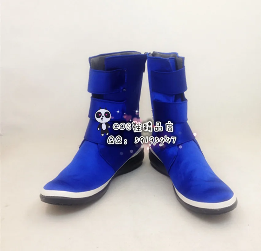 Обувь для косплея Хэллоуина Король бойцов Криса синего цвета X002|king of fighters|king the