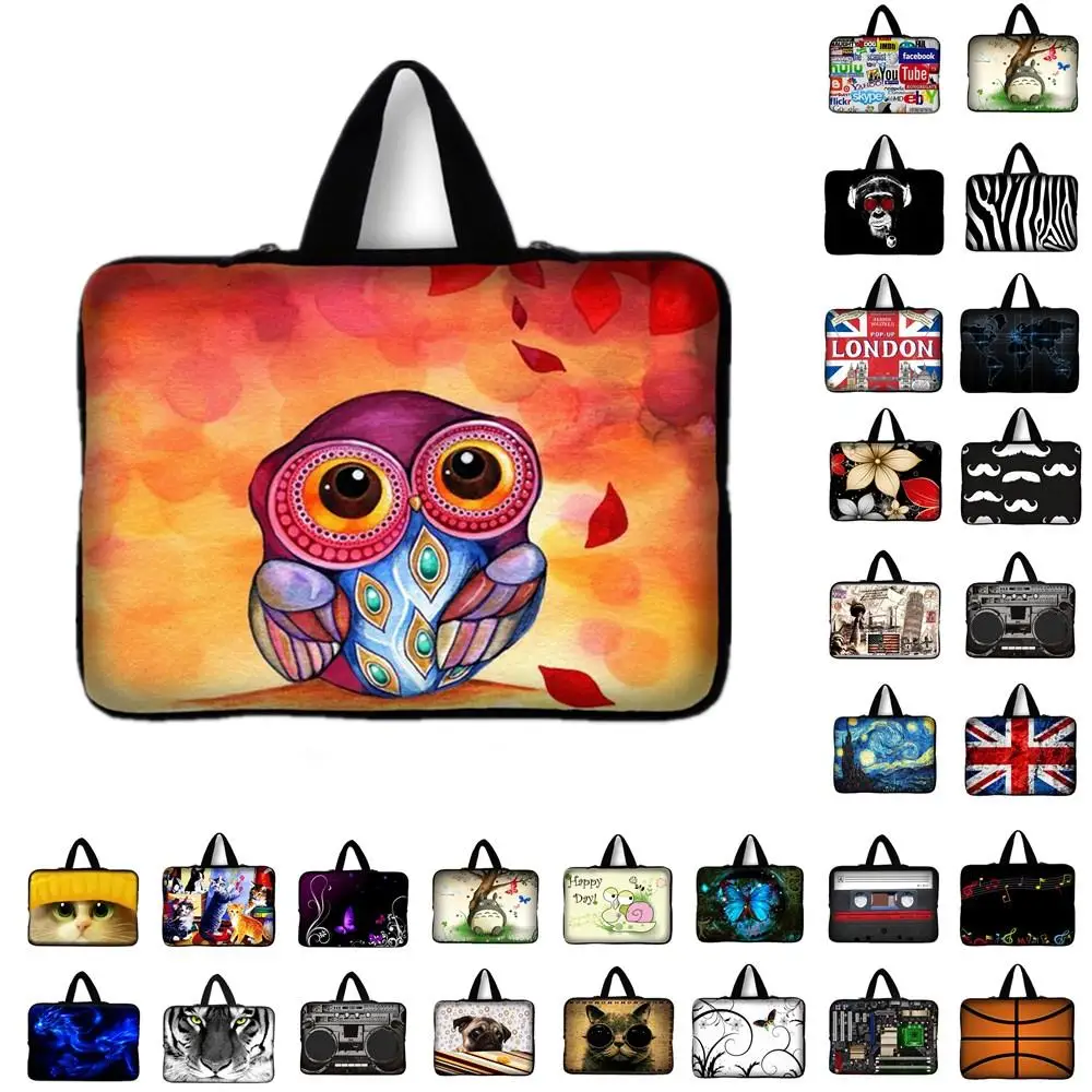 

7 10 12 13 14 15 17 Neoprene Laptop Bag Tablet Sleeve Pouch For Notebook Computer Bag 13.3 15.4 17.3 For Macbook Air / Pro #D